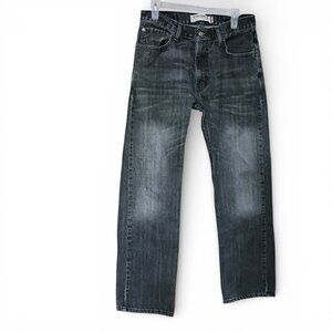 Levi's 505 Faded Black Straight Leg Jeans | 100% Cotton | Fits 30x30